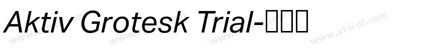 Aktiv Grotesk Trial字体转换